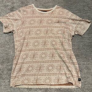 Roark Cream and Brown T-Shirt